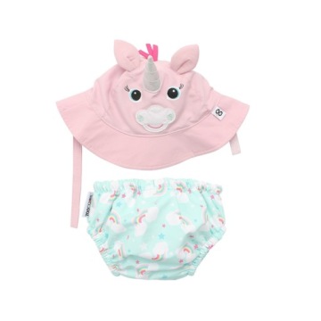 Zoocchini Підгузок Для купання з Шапкою Єдиноріг