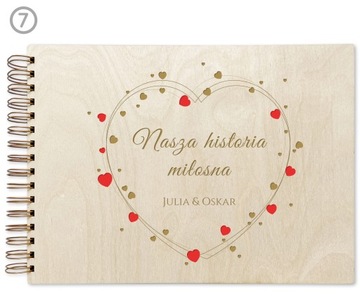 PREZENT NA WALENTYNKI ALBUM NA ZDJĘCIA Z GRAWEREM DLA CHŁOPAKA DZIEWCZYNY