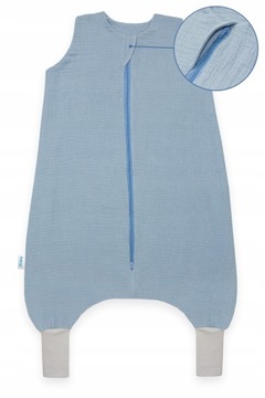 LETNI ŚPIWOREK MUŚLINOWY Z NOGAWKAMI 86-104 M