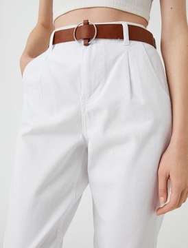 Trendyol białe spodnie cygaretki damskei EU38