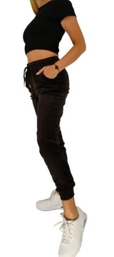 Velúrové nohavice velúrové vrecká 5XL/6XL