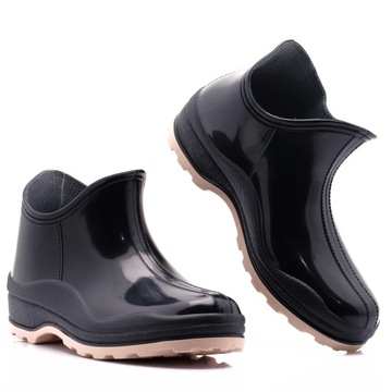 ЖЕНСКАЯ ОБУВЬ ТЕМНО-СИНИЕ РЕЗИНОВЫЕ БОТИНКИ REALPAKS 40