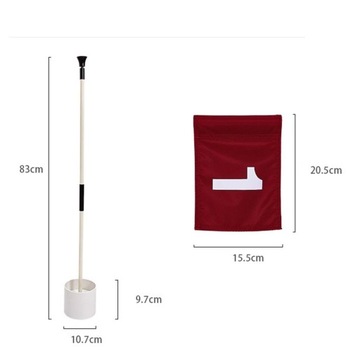 Флаги для гольфа тренируются ставить кубок для гольфа, лунка для флага для гольфа номер 1