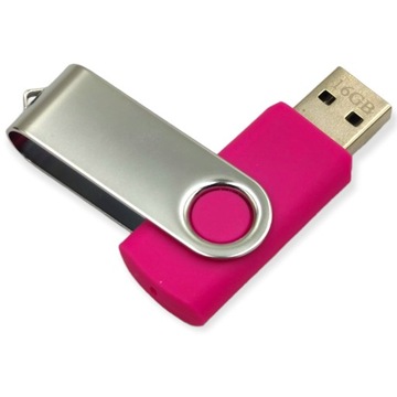 Pendrive TWISTER 16GB Różowy