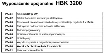 Кромкошлифовальная машина HBK 3200 Заточной станок Houfek