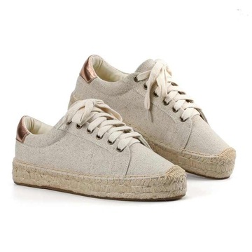 BUTY ESPADRYLE JUTA JUTOWE PŁÓCIENNE TENISÓWKI 36