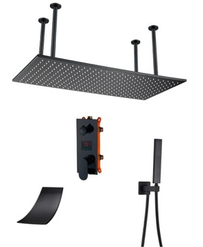 ZESTAW PODTYNKOWY DESZCZOWNICA 80x40 LED WODOSPAD
