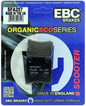 EBC KLOCKI HONDA 50 SK TACT SYM CITY HOPPER ORBIT 125 SUPER FANCY PRZÓD