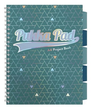 Pukka Pad Project Book GLEE Kołozeszyt A4 kratka 100k. morski
