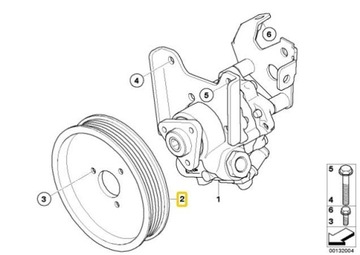 BMW E60 E65 X3 E83 M54 KOLO PUMPY SERVA OE