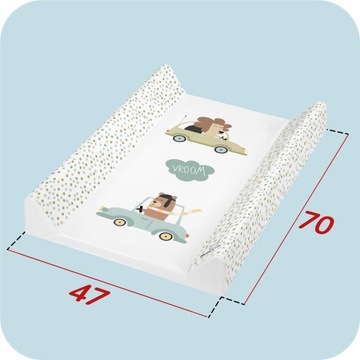 ЖЕСТКАЯ ПЕЛЕНАЛКА 70х47 ДЛЯ КРОВАТИ, СУНДКА, ПРОФИЛИРОВАННОГО КОВРИКА BUBI HARD