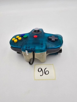 КОНСОЛЬ NINTENDO 64, ЕВРОПЕЙСКАЯ ВЕРСИЯ, ПРОЗРАЧНАЯ СИНЯЯ + ОРИГИНАЛЬНЫЕ АКСЕССУАРЫ