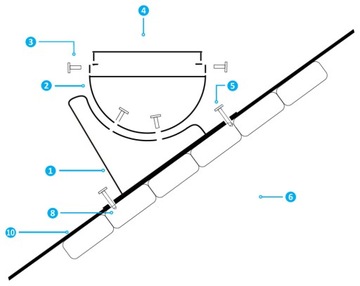 Скамейка трубочиста 120см для рубероида, трапециевидной черепицы и прочего
