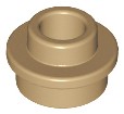 Lego 85861 okrągły z otworem c. piaskowy 2 szt N