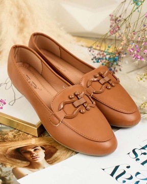 ЖЕНСКИЕ МОКАСИНЫ ВЕРБЛЮЖНОГО цвета ZELAFOO 39