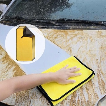 3x универсальных полотенца из микрофибры для мытья автомобилей.