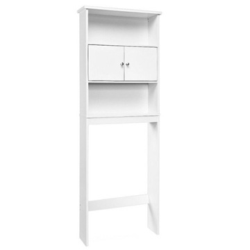 Szafka łazienkowa biała z półkami 63 x 19 x 175 cm