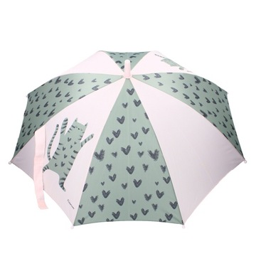 KIDZROOM кот и зеленый зонтик от дождя seca