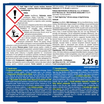 Raid Night & Day от комаров, мух и муравьев, пополнение