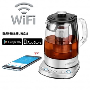 ЭЛЕКТРИЧЕСКИЙ ЧАЙНИК СТЕКЛЯННАЯ ПИВОВАРКА Wi-Fi Profi