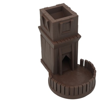 Первая деревенская башня для игры в кости - Dice Tower Коричневый шоколад