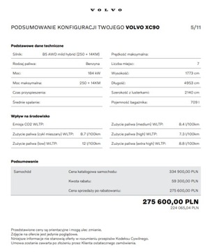 Volvo XC90 II 2024 VOLVO XC90 B5 AWD W WERSJI CORE, zdjęcie 13