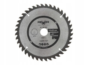 PIŁA TARCZOWA DO DREWNA 160X20 MM 40 ZĘBÓW WĘGLIK
