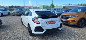 Honda Civic X Hatchback 5d 1.0 VTEC TURBO 126KM 2019 Honda Civic biala perla 1,0 i-vtec ledy duza navi, zdjęcie 5