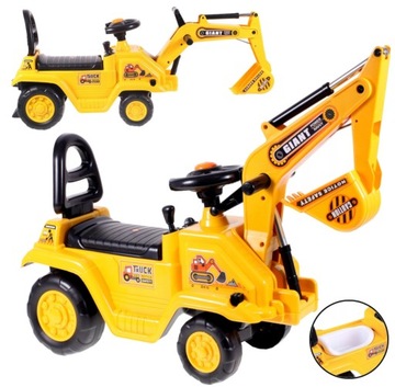 БОЛЬШОЙ ЭКСКАВАТОР ДВИЖУЩИЙСЯ КОВШ с горшком до 25 КГ Подарок ребенку