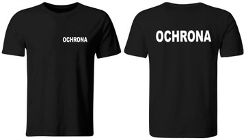 KOSZULKA OCHRONA WYSOKA JAKOŚĆ CZARNA ROZ. XXL