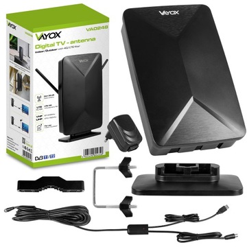 АКТИВНАЯ АНТЕННА ВНУТРЕННЯЯ НАРУЖНАЯ DVB-T2 ЭФИРНОЕ ТЕЛЕВИДЕНИЕ ORROUND 4K VAYOX