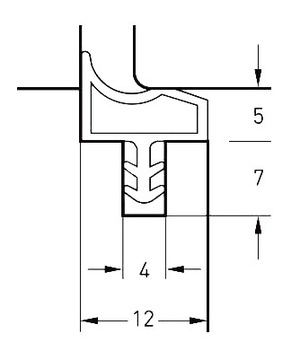 USZCZELKA DRZWI WEWNĘTRZNYCH DREWNIANYCH Z PRZYLGĄ CIEMNY BRĄZ