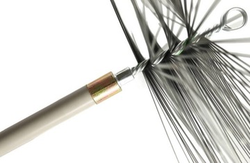 Набор для чистки дымохода 7м щетка 250мм