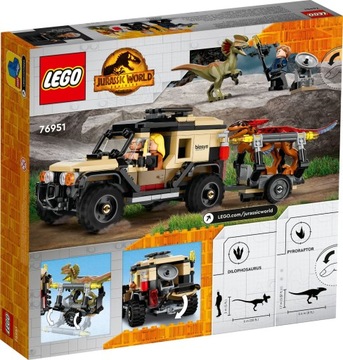 LEGO Jurassic World 76951 Transport pyroraptora i dilofozaura Prezent