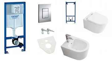 STELAŻ GROHE + MISA+BIDET+STELAŻ BIDETOWY