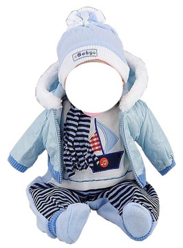синяя одежда BABY BORN для куклы BOBAS, клоунская куртка для мальчика 232