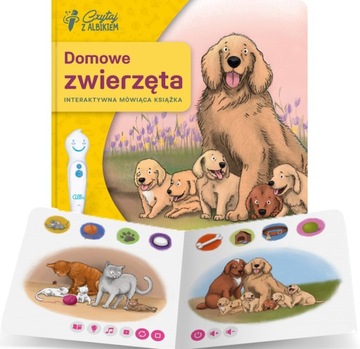 ALBI CZYTAJ Z ALBIKIEM DOMOWE ZWIERZĘTA INTERAKTYWNA MÓWIĄCA KSIĄŻKA Q1W