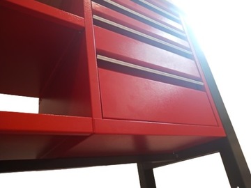 Верстак для гаража, слесарный инструмент, ящики, ЦВЕТА, рабочий