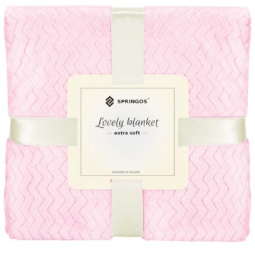 Одеяло THICK COTTON COOL WOVEN Blanket Pink 160x200 см PLED PUSH SHEET