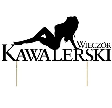 TOPPER dekoracja na WIECZÓR KAWALERSKI