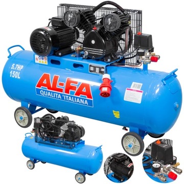 Kompresor olejowy Al-Fa ALC-150-2/400V 150 l 8 bar
