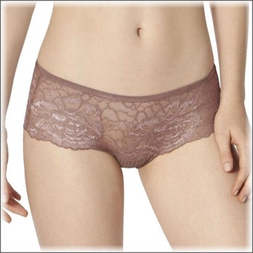 Triumph majtki koronkowe brązowe cynamonowe Peony Florale Hipster r. 36