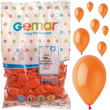 BALONY urodziny PASTELOWE balon ORANGE PARTY 100x