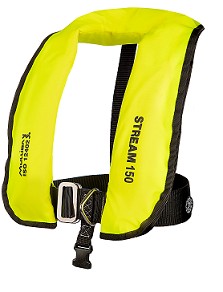 Kamizelka pneumatyczna MULLION STREAM 150N ISO12402 żółta hi-vis