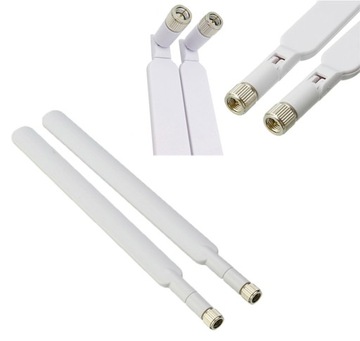 ANTENA WIFI DOOKÓLNA POKOJOWA 2,4GHz RP-SMA 8DBI 19CM 2 ANTENY LTE AK115B