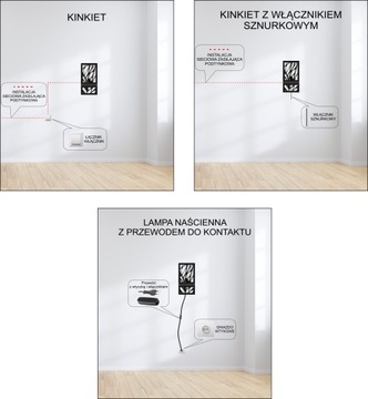 Lampka naścienna Sowa