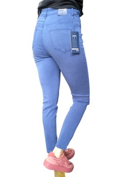 Spodnie damskie Goodies kolor niebieski Rurki 46