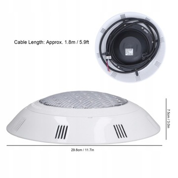 Lampa Basenowa w pilot RGBW 36W 360LED
