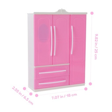 Ящик для одежды Шкаф с тремя сторонами для хранения куклы