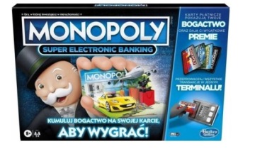 HASBRO Gra Monopoly Super Electronic Banking KARTA